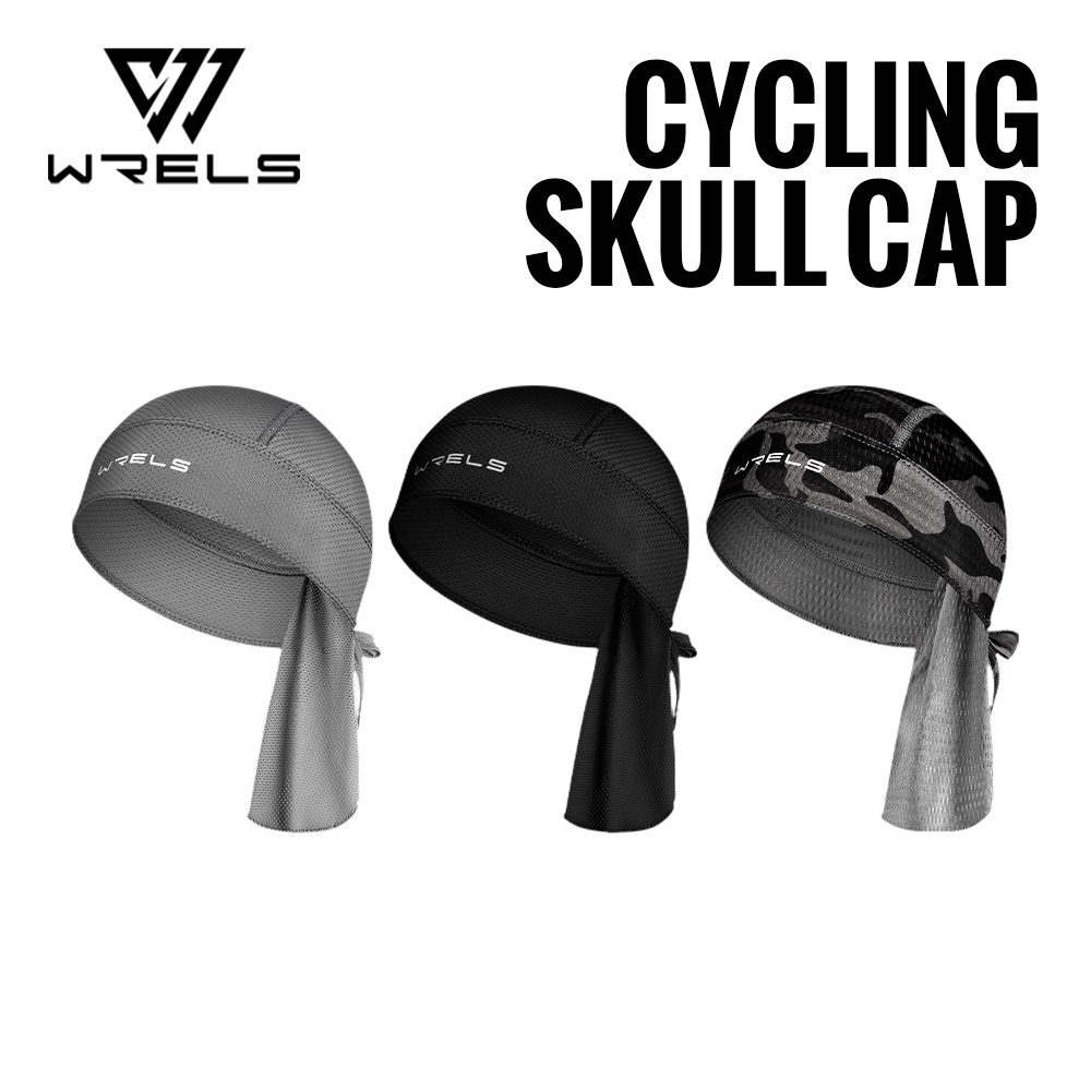 Mountain Biking Hat - WRELS サイクリング帽子ヘルメット下速乾性夏冷却ヘルメットライナーオートバイヘッドラップバンダナスカルキャップ MTB 自転車キャップ
