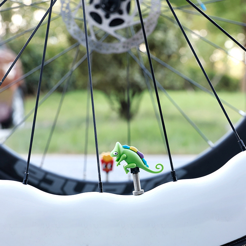 ホット自転車エアノズルキャップロードバイクシリコーンクリエイ - Mountain Biking Hat のレビューと価格