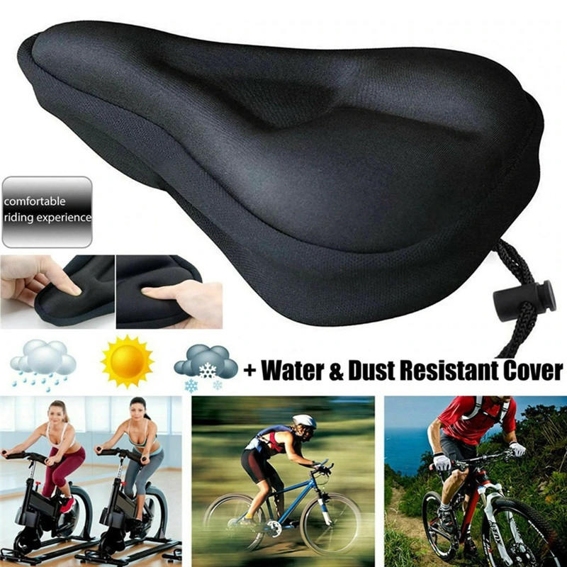 自転車サドルカバーパッドソフト厚いサイクリングシートクッショ - Mountain Biking Pads のレビューと価格