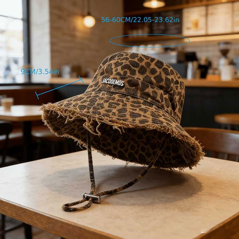 春と夏の新作ヒョウ柄アウトドア通気性サンハット - 釣りやハ - Mountain Biking Hat のレビューと価格