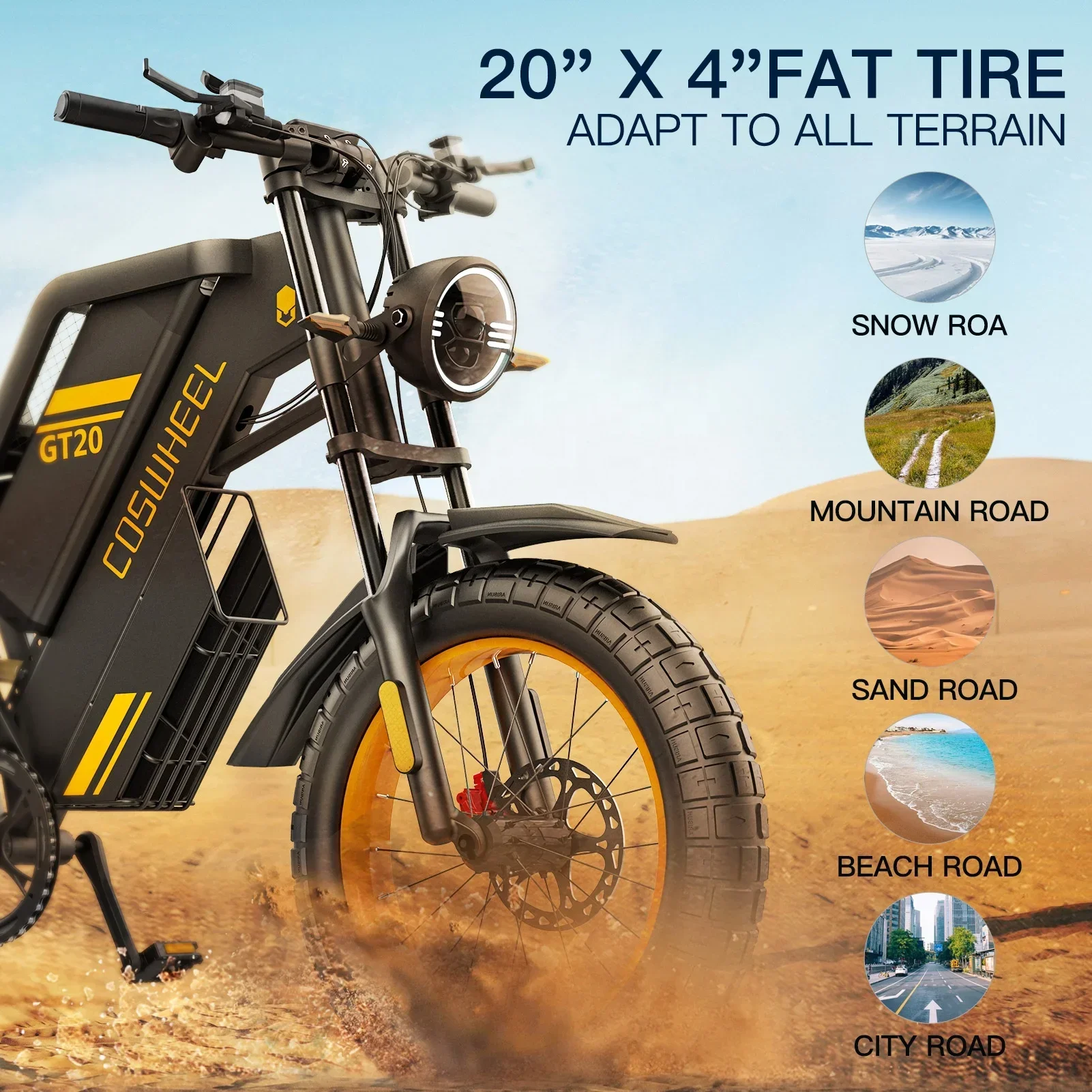 Coswheel GT20 高速電動ダートロードバイク 電動 - Mountain Biking In The Uk のレビューと価格