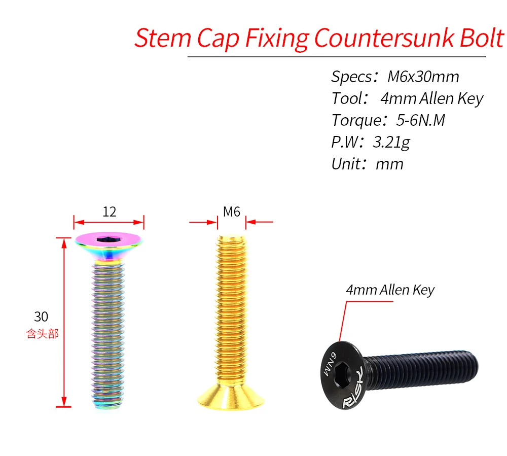 リスク 1 個 M6x30 M6x35 M6x40 M6x5 - Mountain Biking Hat のレビューと価格