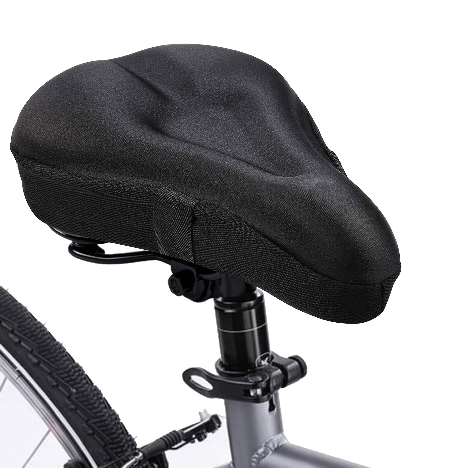 自転車サドル3Dバイクシートカバーパッド入りワイドジェルソフ - Mountain Biking Pads のレビューと価格